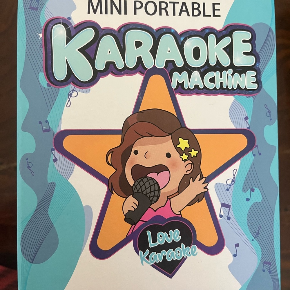 Mini Portable Karaoke Machine - Blue
